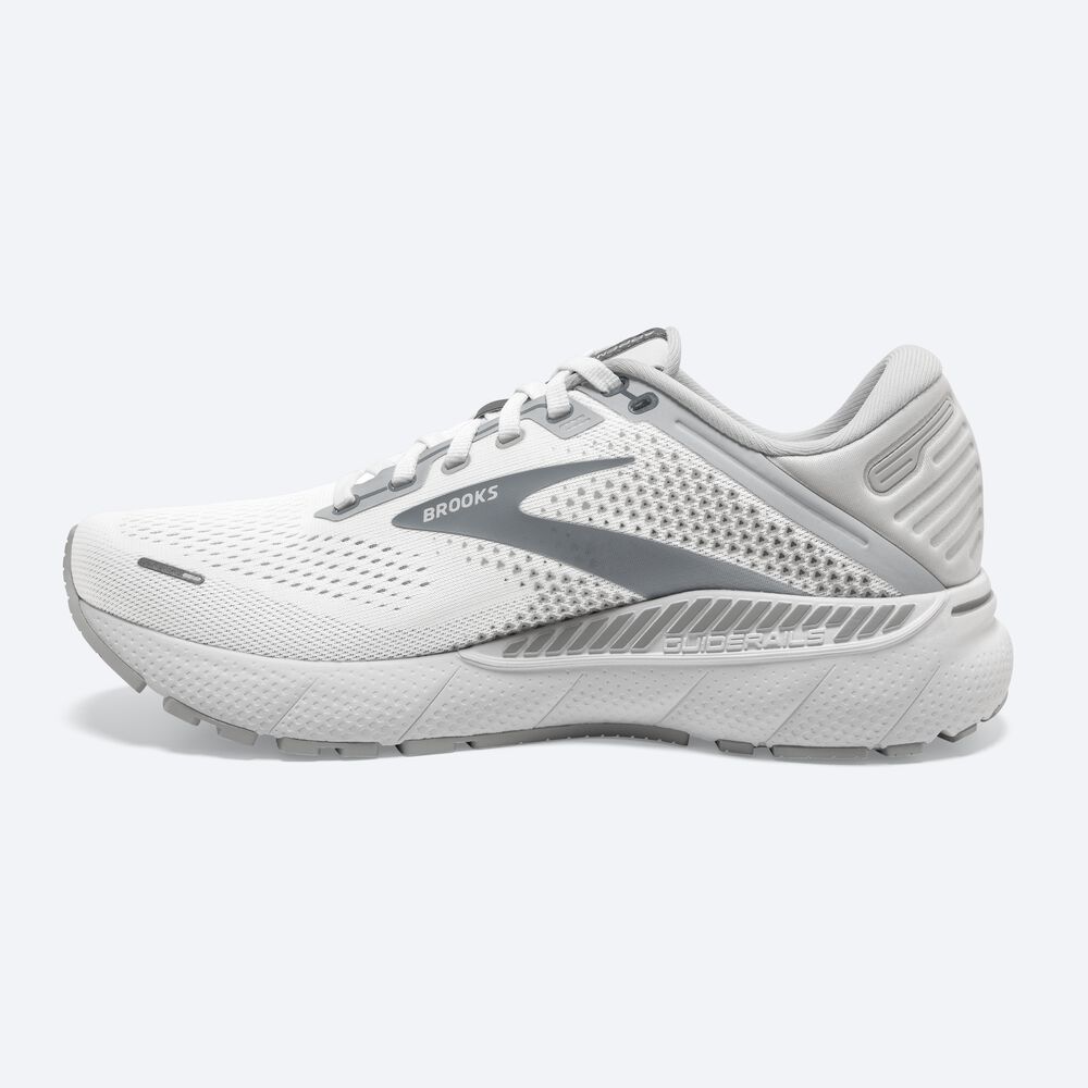 Women's Brooks Adrenaline GTS 22 Road Running Shoes White/Grey | USA53089