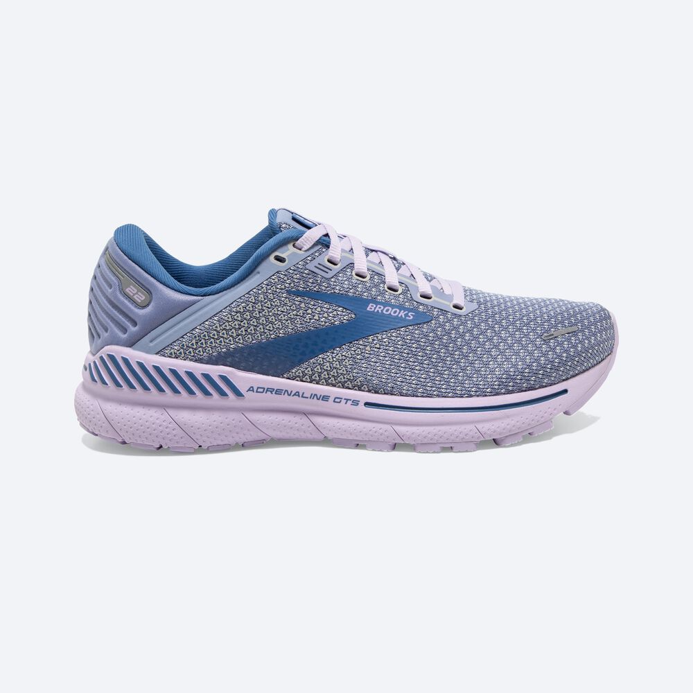 Women\'s Brooks Adrenaline GTS 22 Road Running Shoes Purple/Blue | USA57692