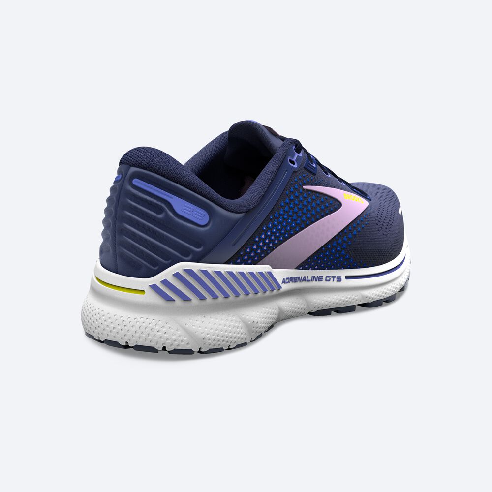 Women's Brooks Adrenaline GTS 22 Road Running Shoes Navy/Blue | USA65730