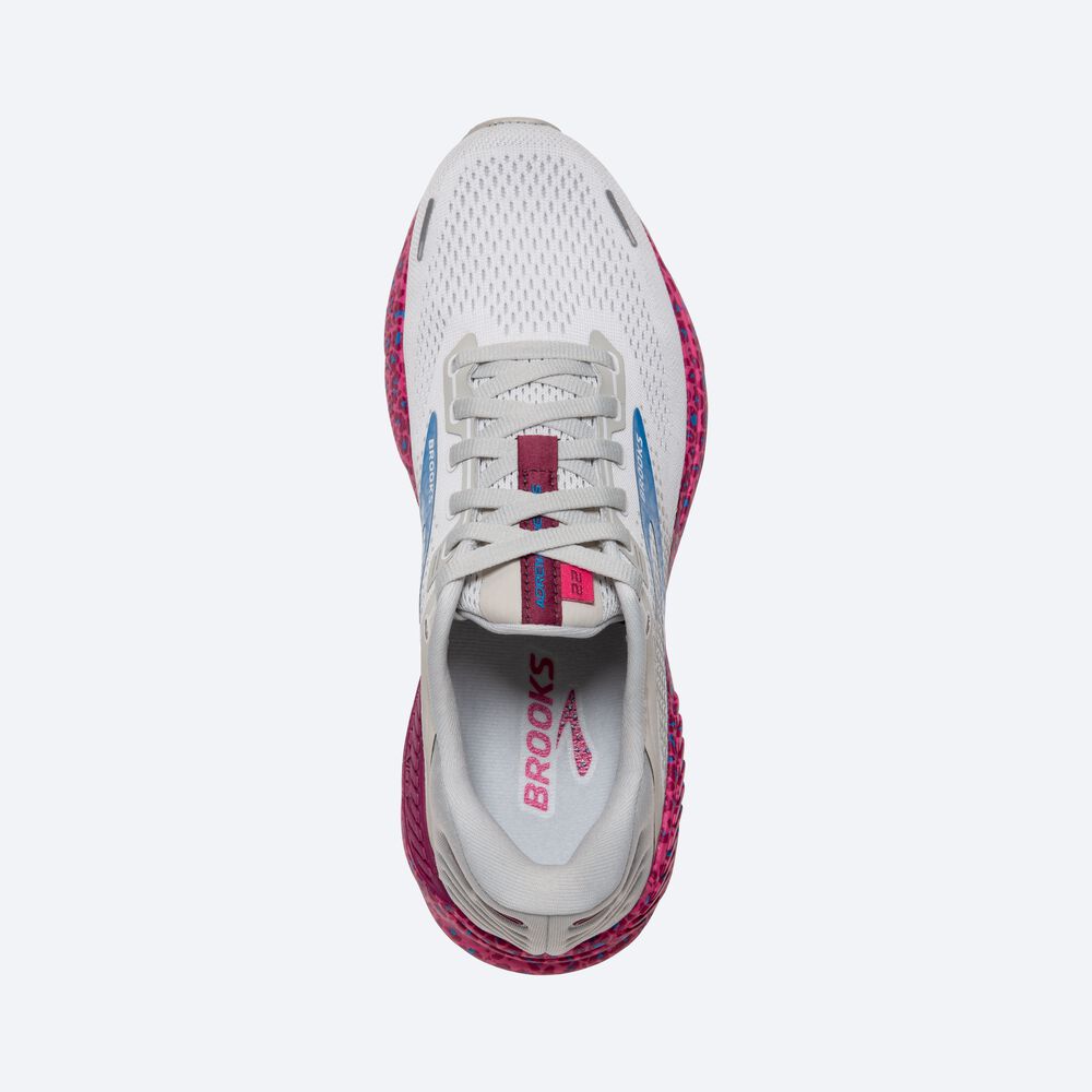 Women's Brooks Adrenaline GTS 22 Road Running Shoes White | USA80635