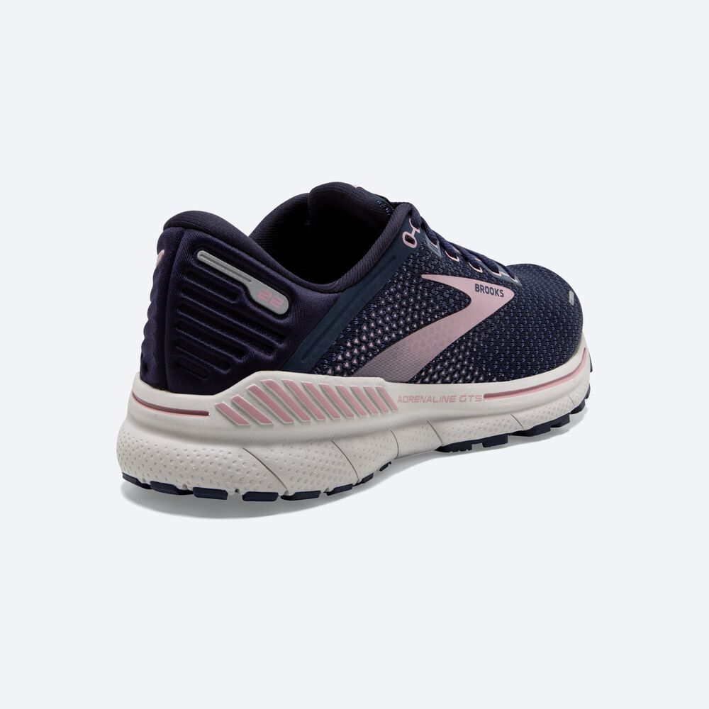 Women's Brooks Adrenaline GTS 22 Road Running Shoes Navy | USA95061