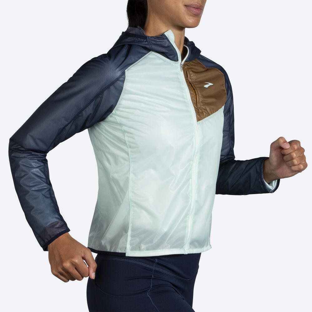 Women's Brooks All Altitude Jackets Blue Multicolor | USA03821