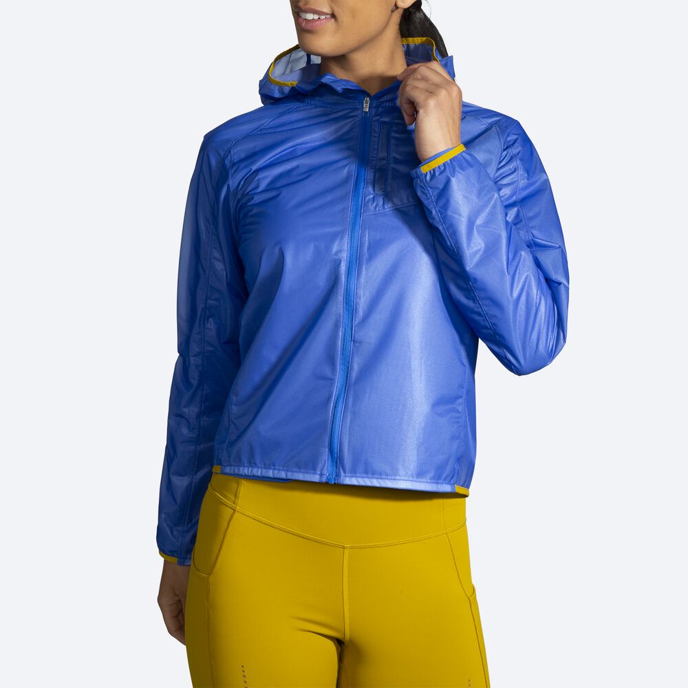 Women's Brooks All Altitude Jackets Blue/Gold | USA27015