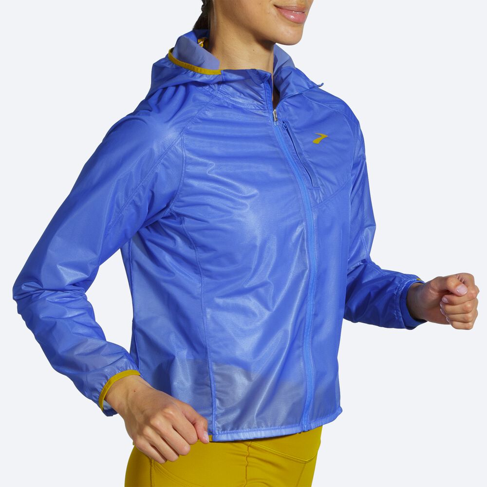 Women's Brooks All Altitude Jackets Blue/Gold | USA27015