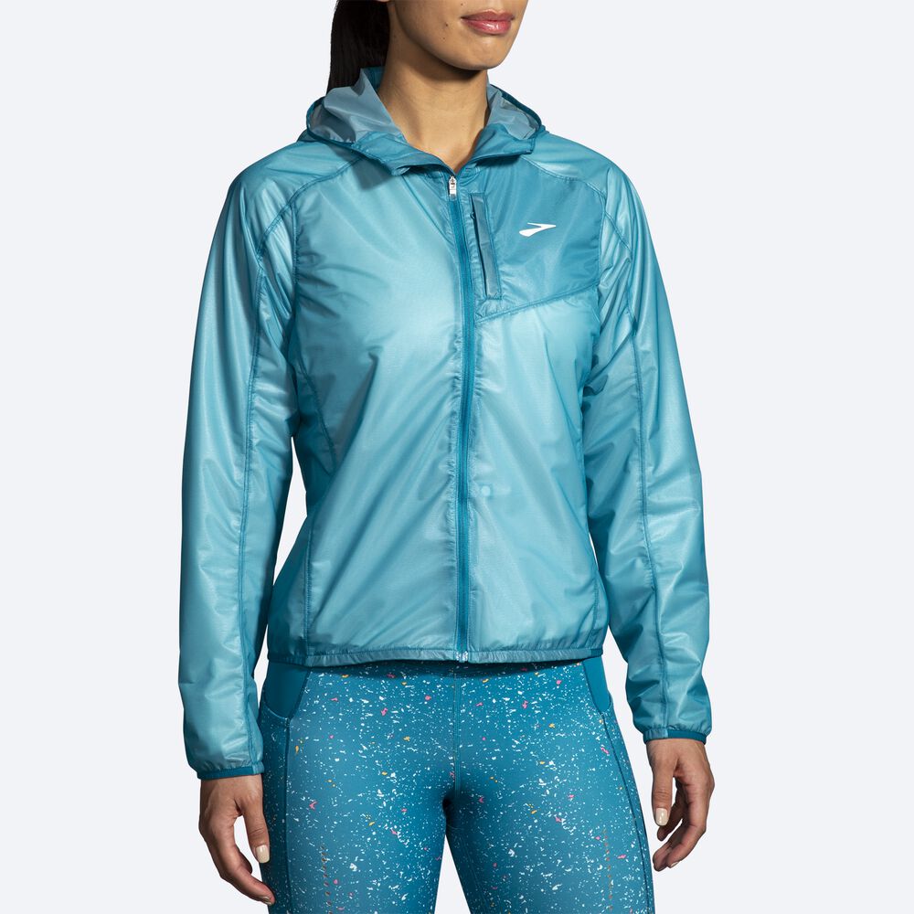 Women's Brooks All Altitude Jackets Green | USA67592