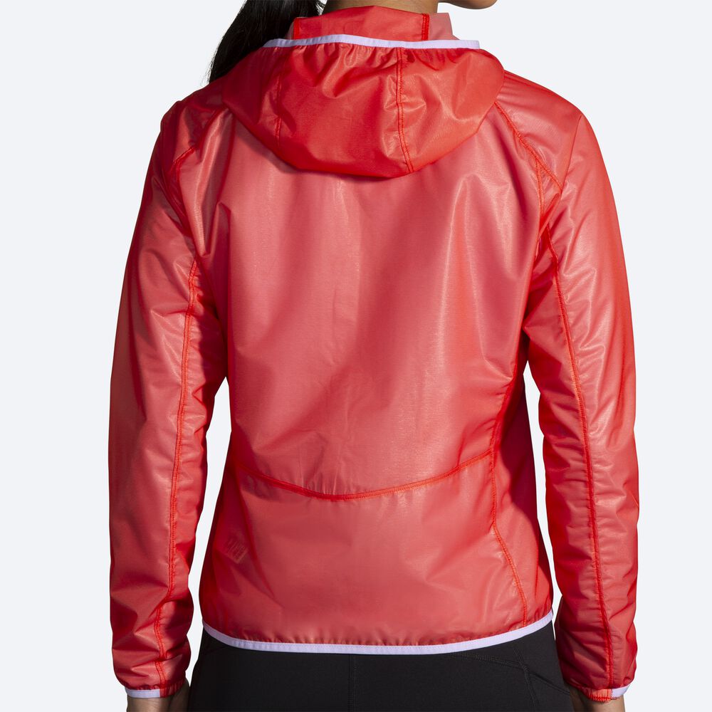 Women's Brooks All Altitude Jackets Red/Purple Grey | USA42951