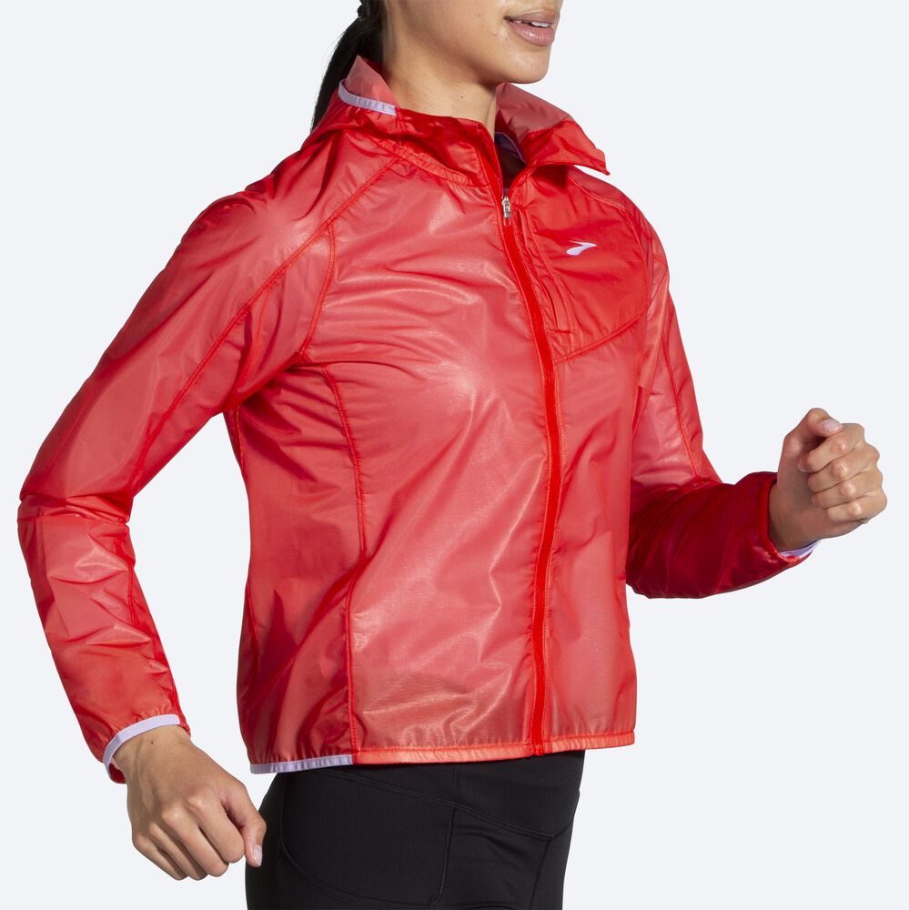 Women's Brooks All Altitude Jackets Red/Purple Grey | USA42951