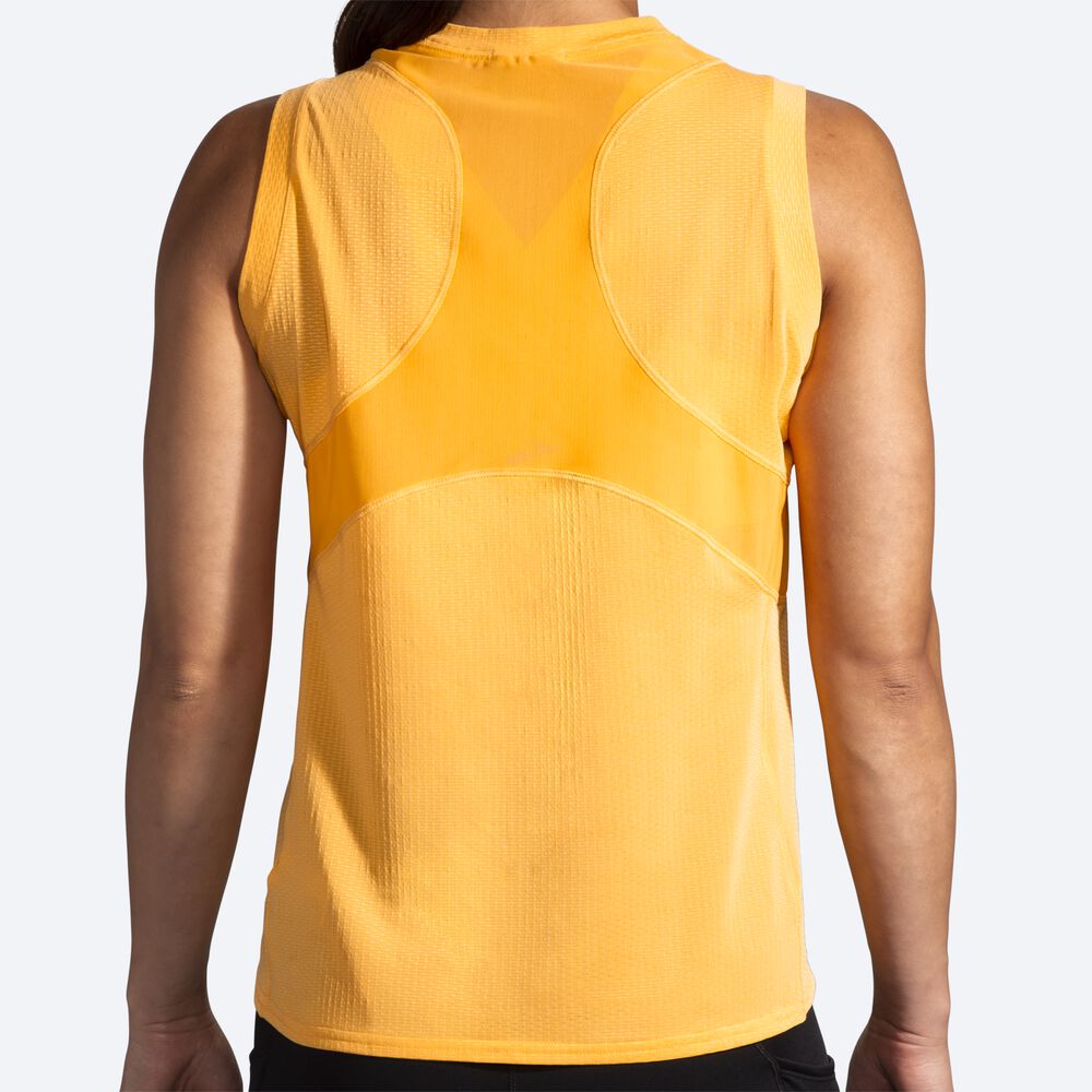 Women's Brooks Atmosphere Sleeveless T-Shirts Yellow | USA51978