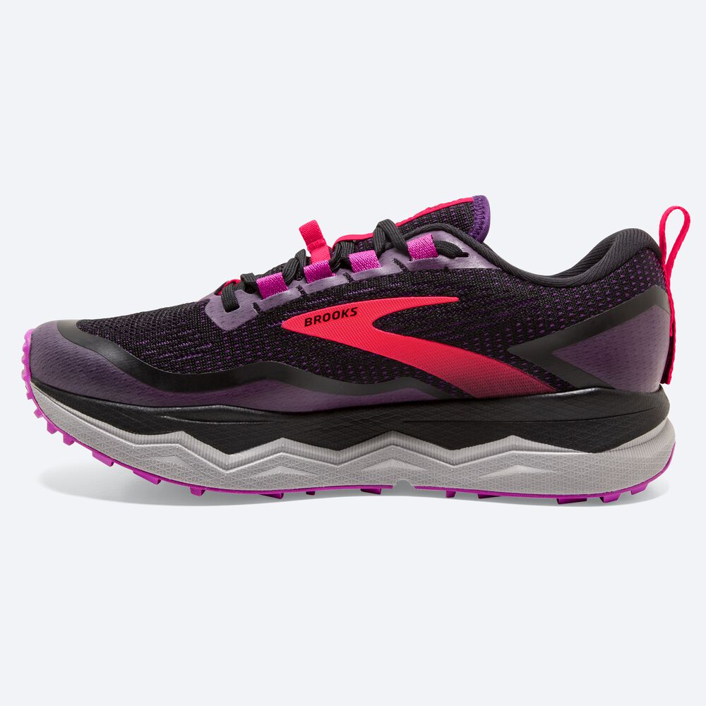 Women's Brooks Caldera 5 Trail Running Shoes Black/Purple | USA18047