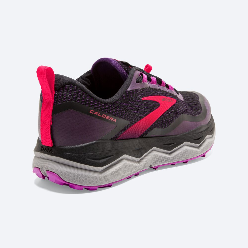 Women's Brooks Caldera 5 Trail Running Shoes Black/Purple | USA18047