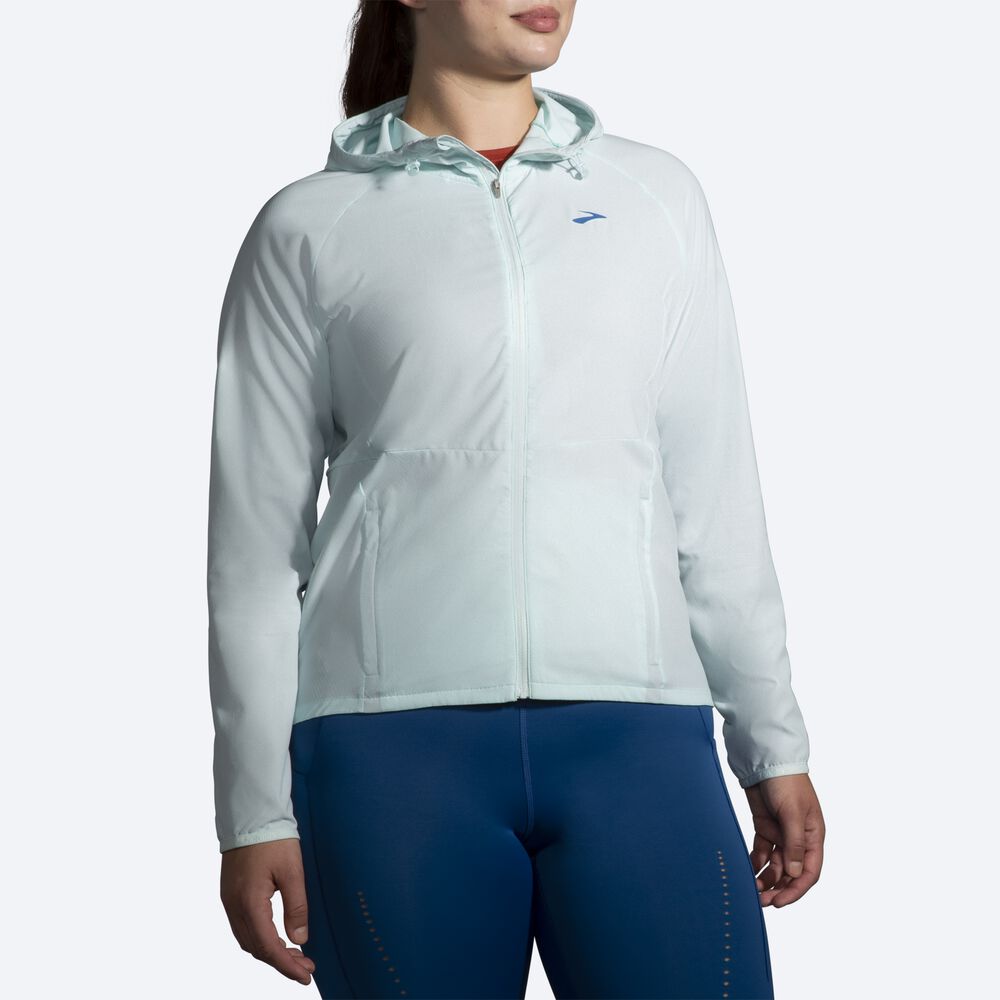 Women's Brooks Canopy Jackets Blue | USA35198