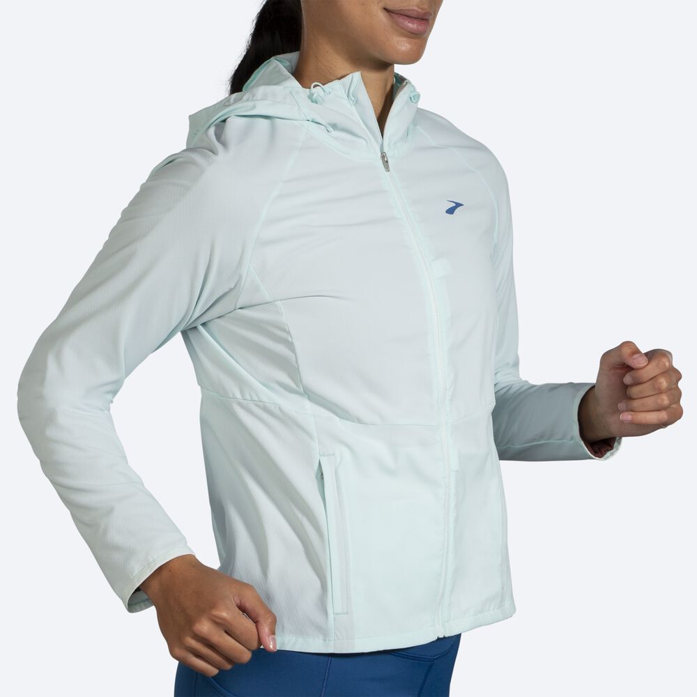 Women's Brooks Canopy Jackets Blue | USA35198