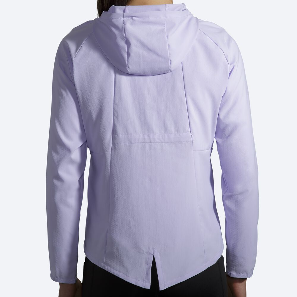 Women's Brooks Canopy Jackets Purple Grey | USA53287