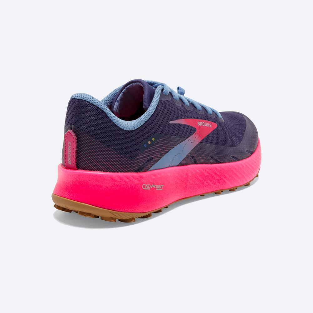 Women's Brooks Catamount Trail Running Shoes Deep/Pink | USA16987