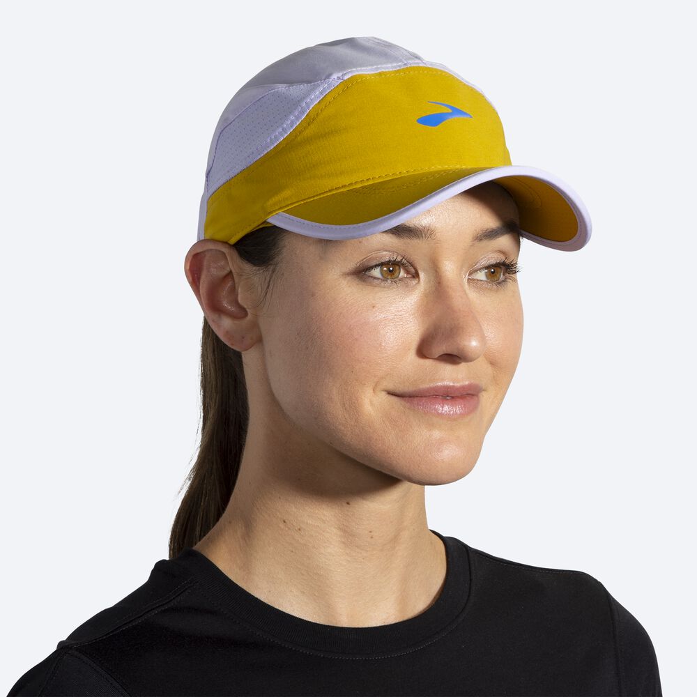 Women's Brooks Chaser Hats Gold/Purple Grey | USA70356