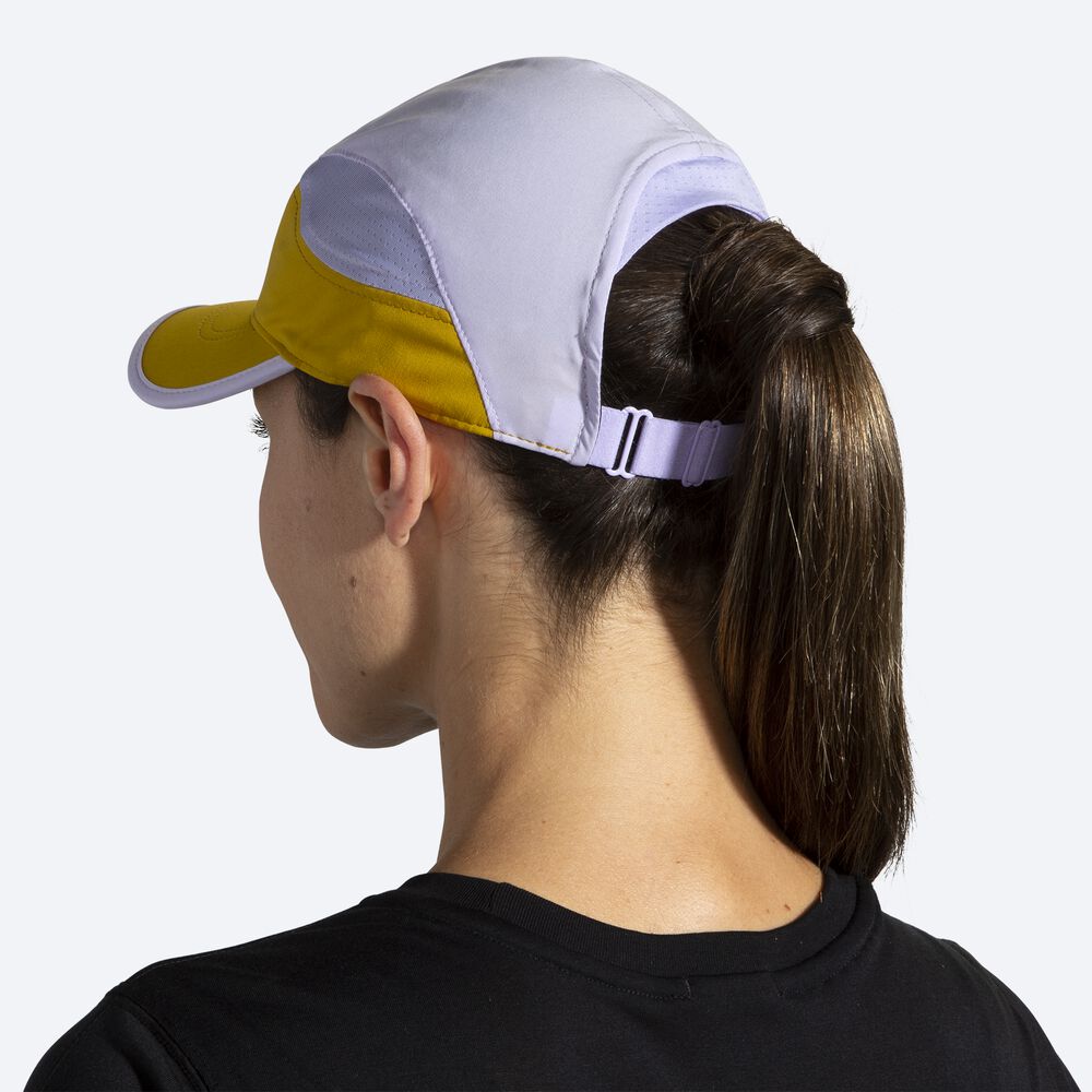 Women's Brooks Chaser Hats Gold/Purple Grey | USA70356