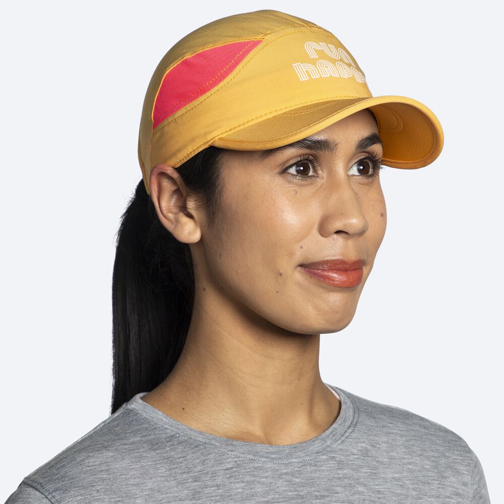 Women's Brooks Chaser Hats Orange/Pink | USA63827