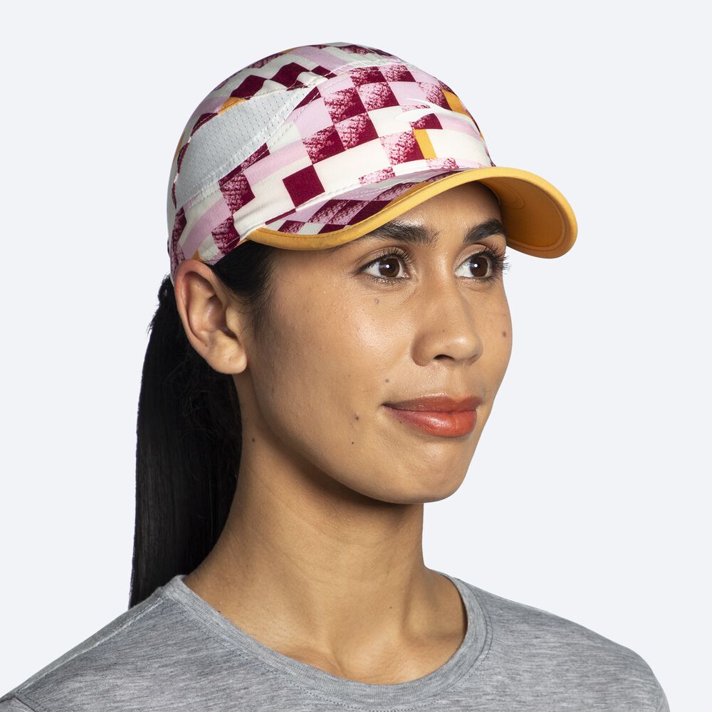 Women's Brooks Chaser Hats Pink Yellow | USA03189