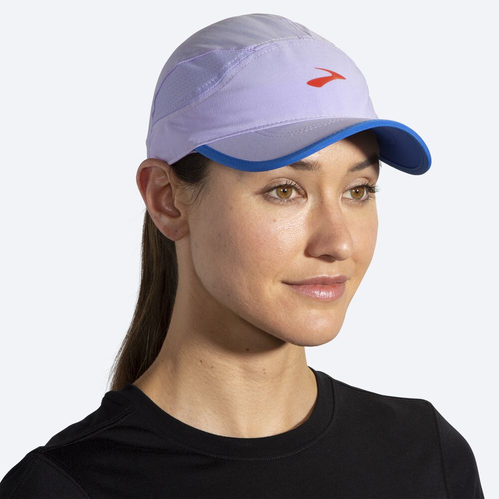 Women's Brooks Chaser Hats Purple Grey/Blue | USA26814