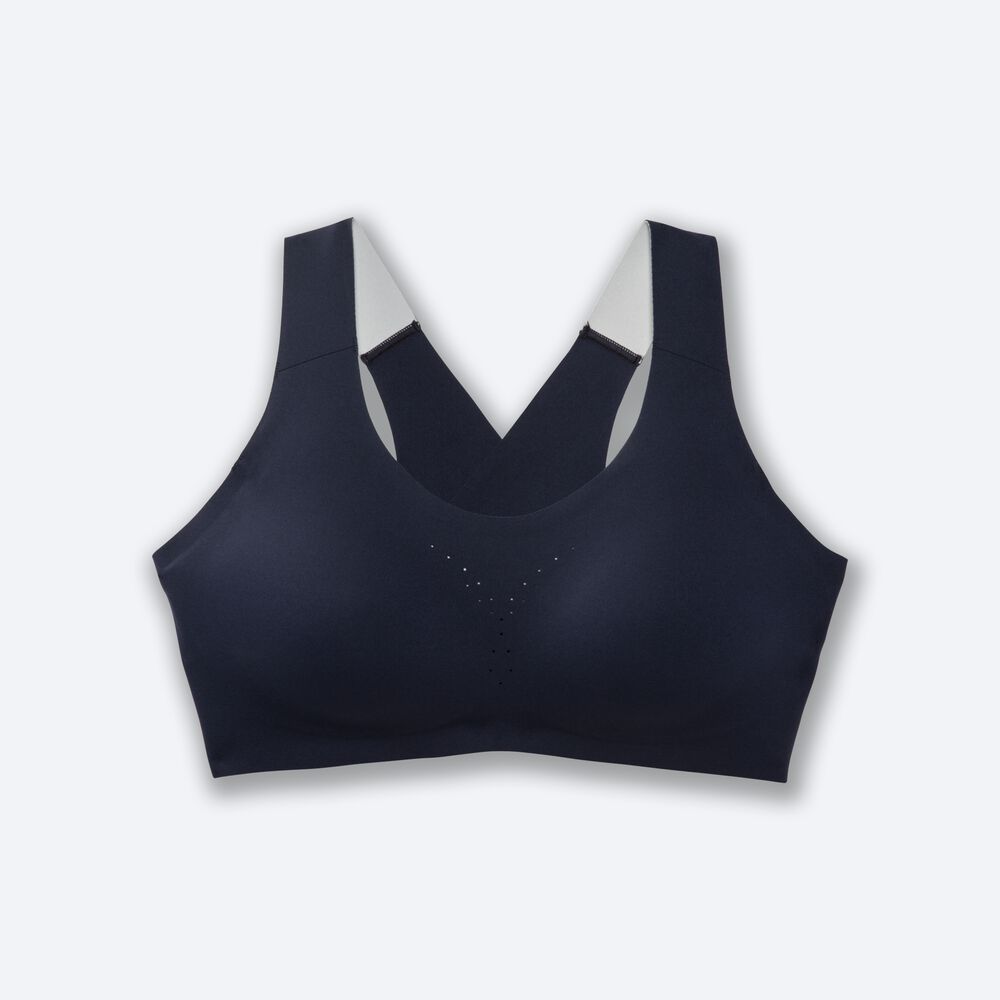 Women\'s Brooks Dare Crossback Run Bra Sports Bras Navy | USA80615