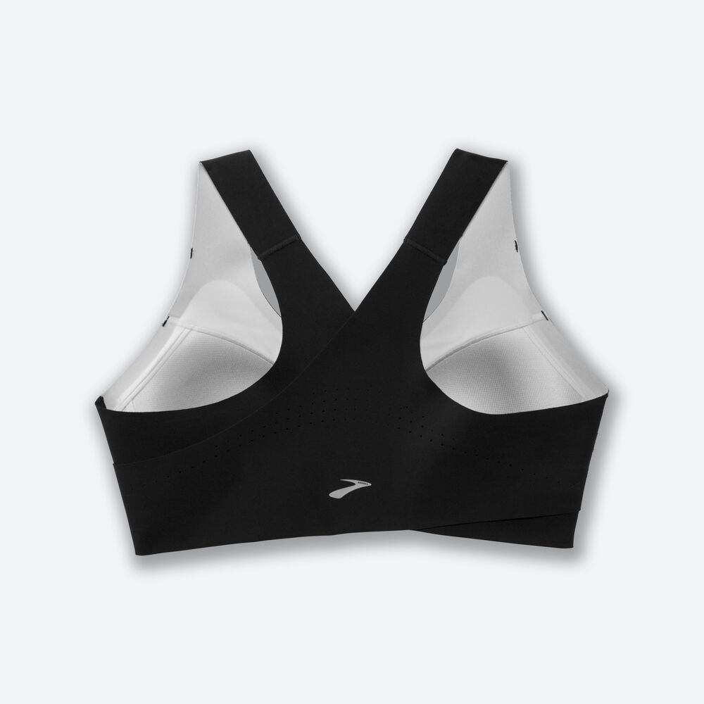 Women's Brooks Dare Crossback Run Bra Sports Bras Black | USA96213