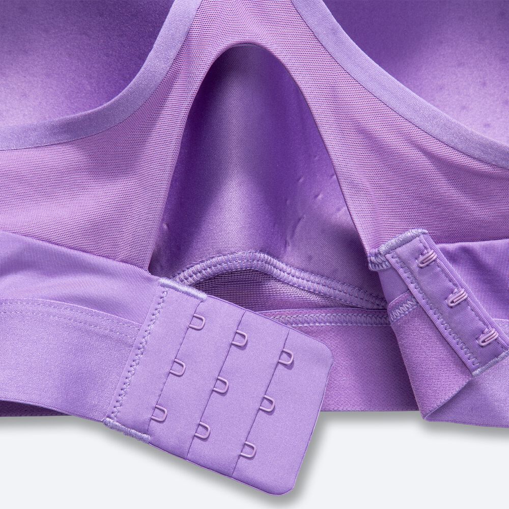 Women's Brooks Dare Racerback Run Bra Sports Bras Purple | USA09218