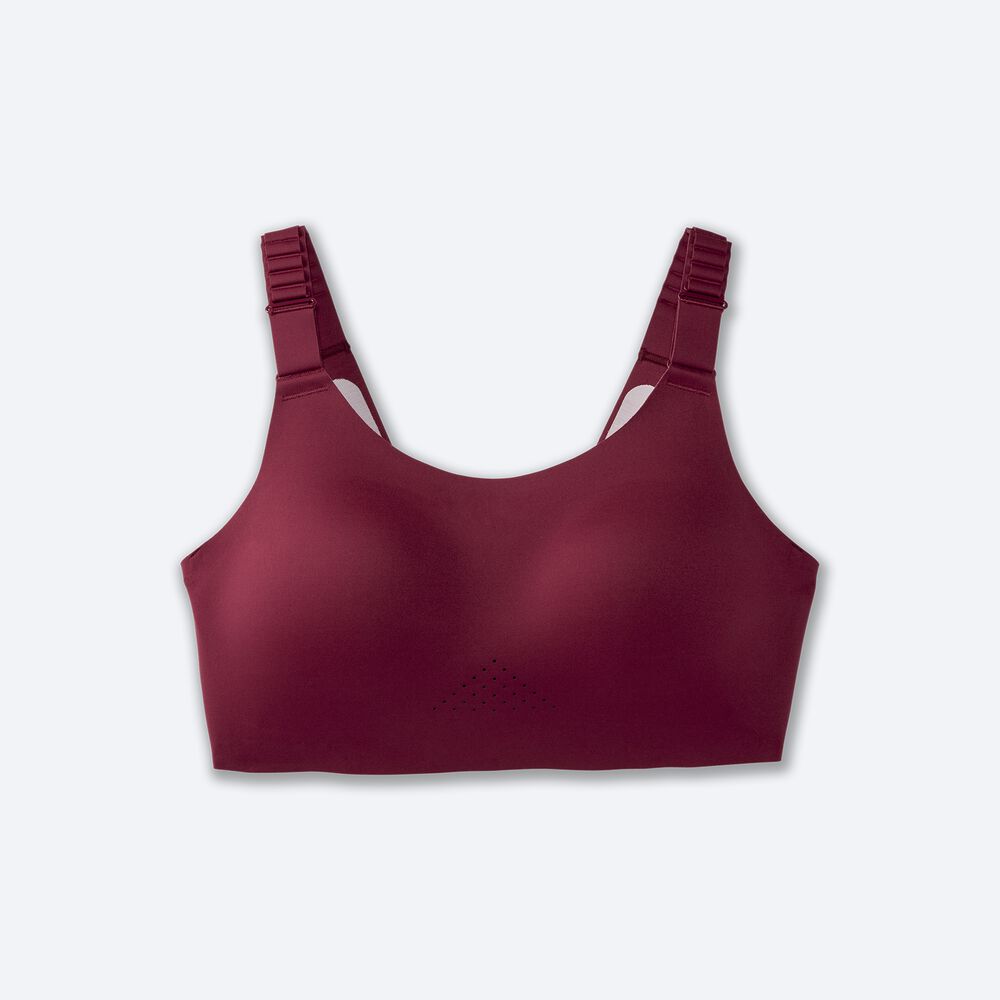 Women\'s Brooks Dare Scoopback Run Bra 2.0 Sports Bras Burgundy | USA05618