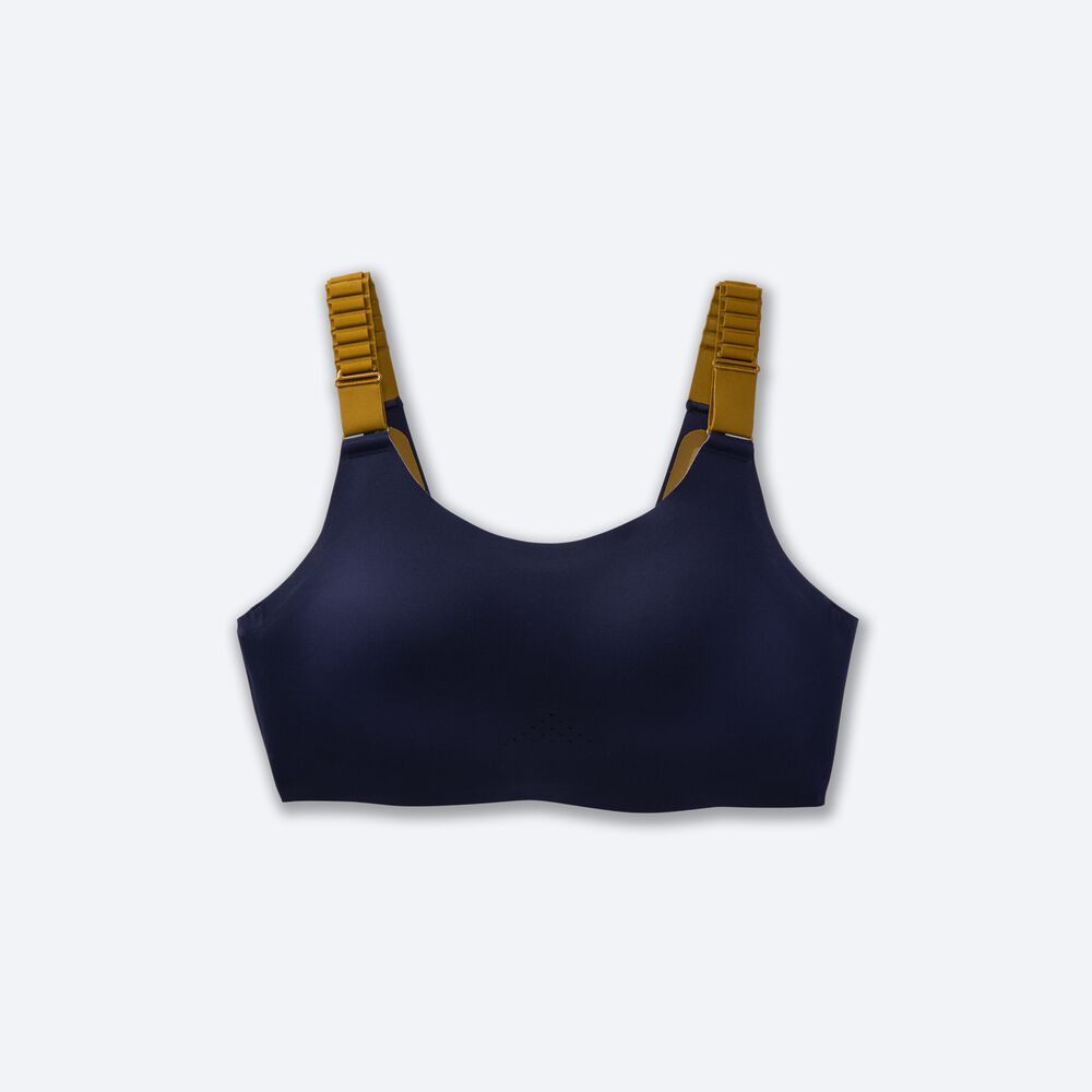 Women\'s Brooks Dare Scoopback Run Bra 2.0 Sports Bras Navy/Olive/Blue | USA23091