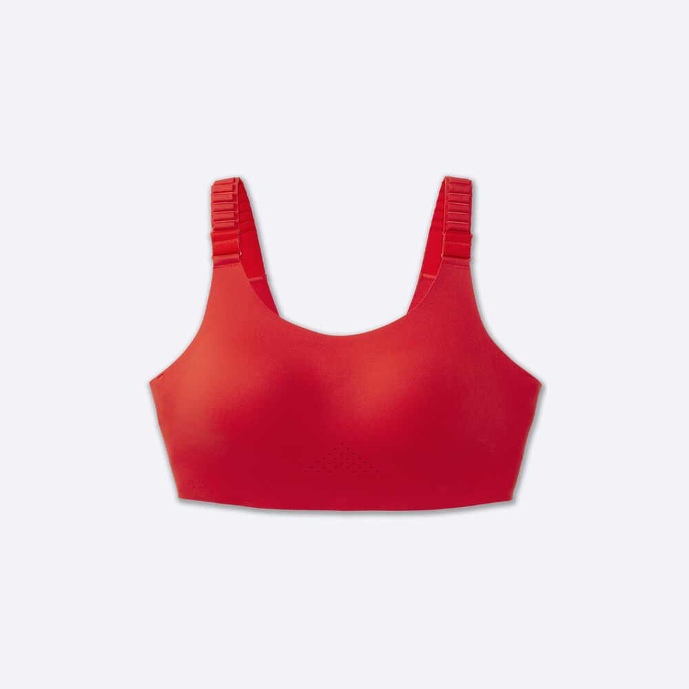 Women\'s Brooks Dare Scoopback Run Bra 2.0 Sports Bras Red | USA34896