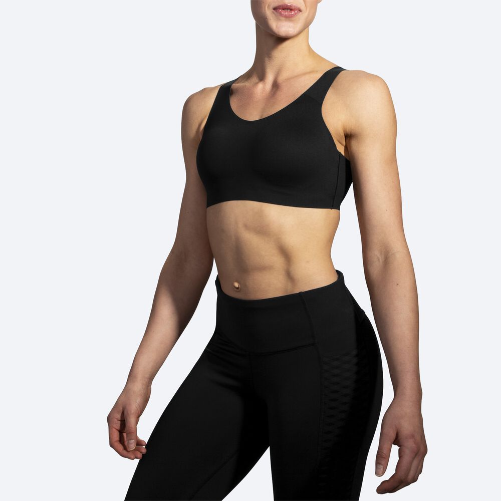 Women's Brooks Dare Scoopback Run Bra Sports Bras Black | USA14678