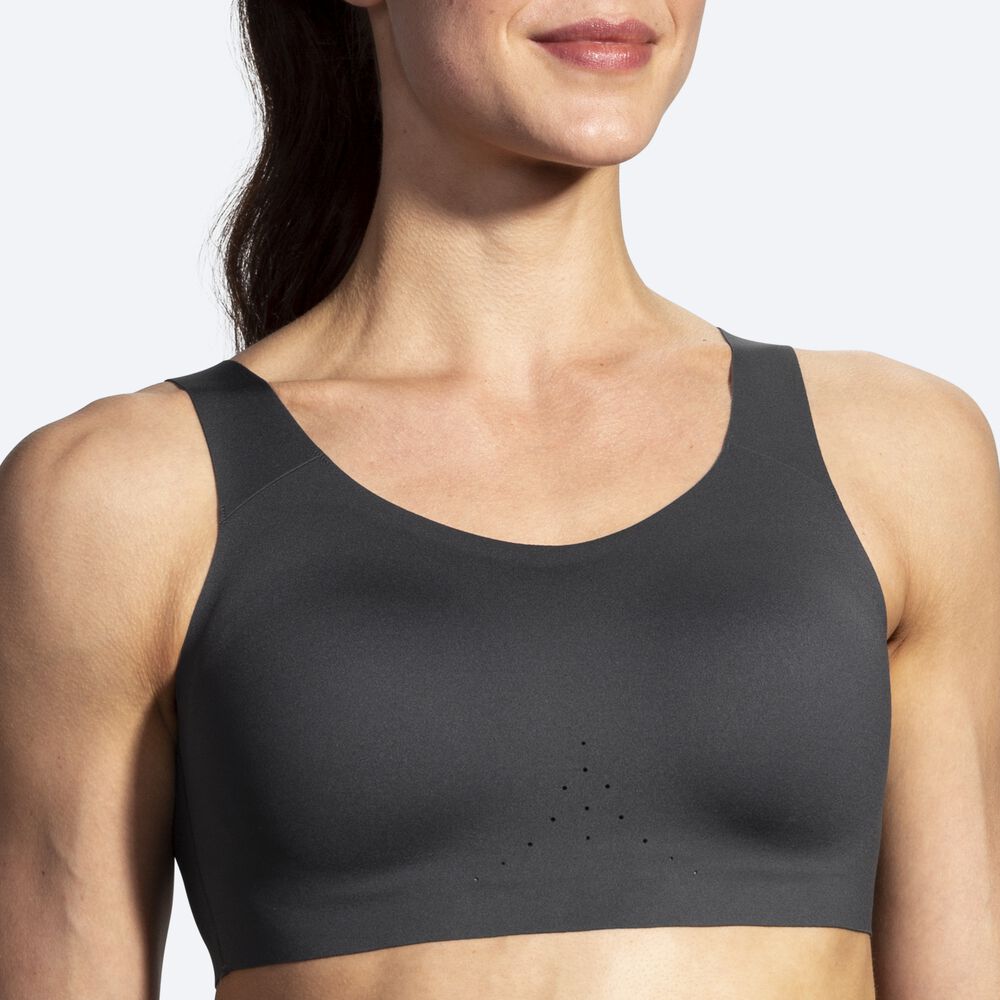 Women's Brooks Dare Scoopback Run Bra Sports Bras Grey | USA41387