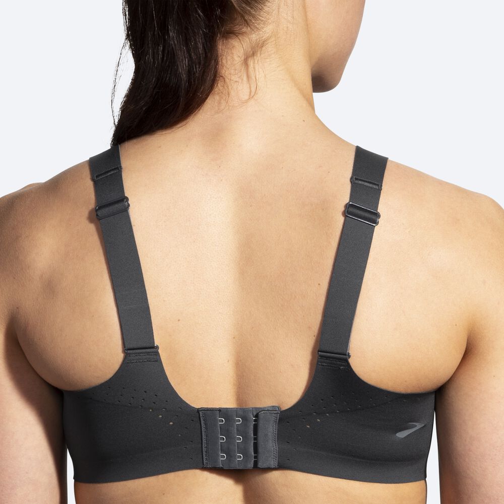 Women's Brooks Dare Scoopback Run Bra Sports Bras Grey | USA41387