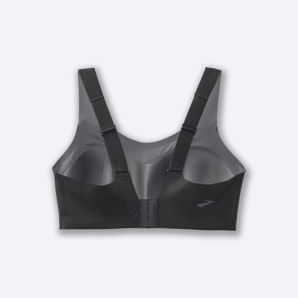 Women's Brooks Dare Scoopback Run Bra Sports Bras Grey | USA41387