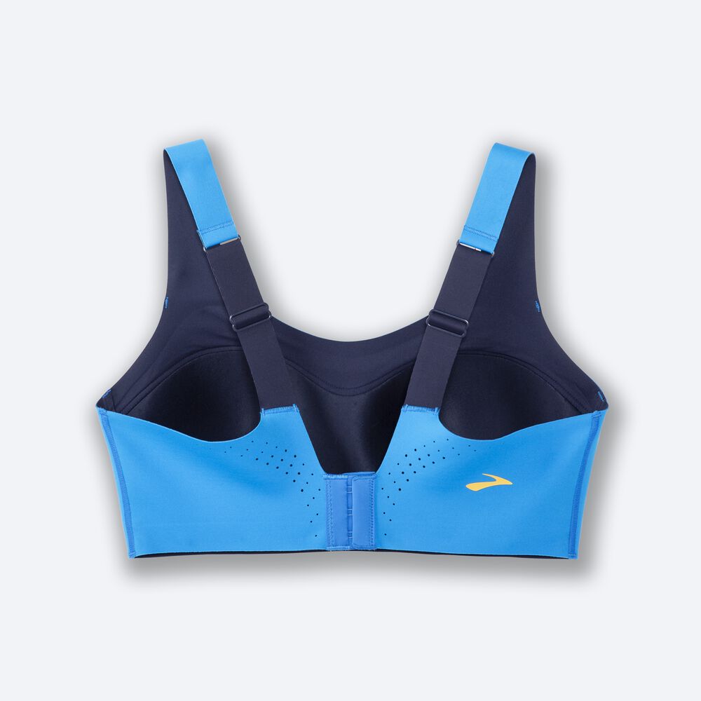 Women's Brooks Dare Scoopback Run Bra Sports Bras Blue/Navy | USA53810