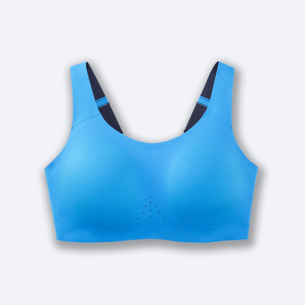 Women\'s Brooks Dare Scoopback Run Bra Sports Bras Blue/Navy | USA53810