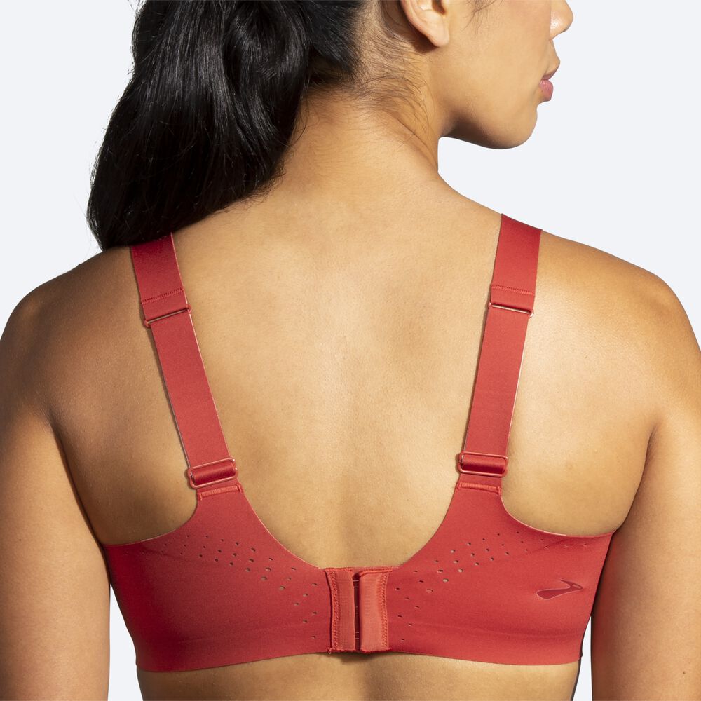 Women's Brooks Dare Scoopback Run Bra Sports Bras Rose | USA56180