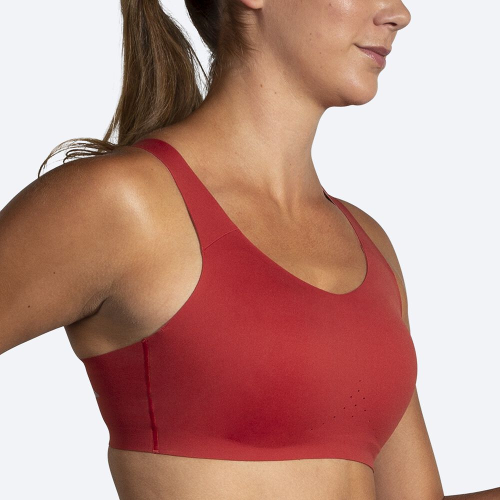 Women's Brooks Dare Scoopback Run Bra Sports Bras Rose | USA56180