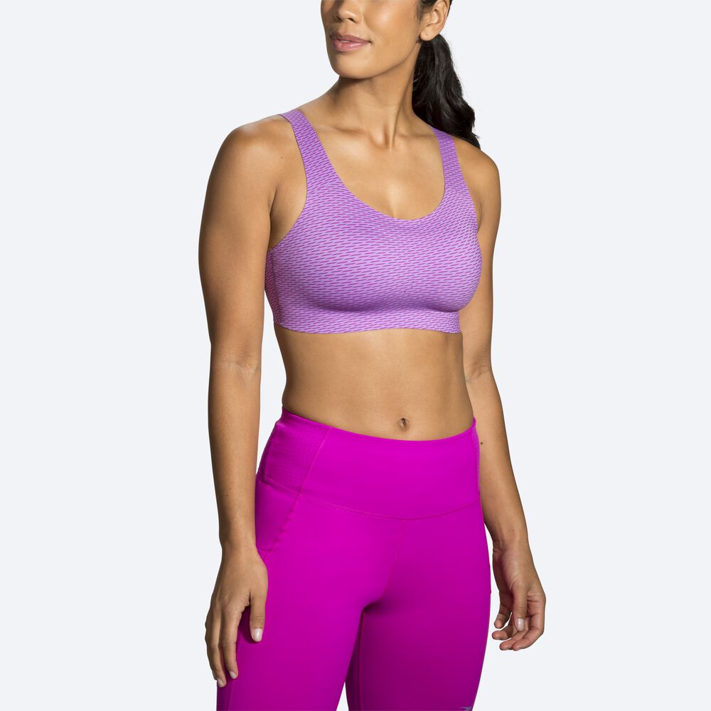 Women's Brooks Dare Scoopback Run Bra Sports Bras Purple | USA69820