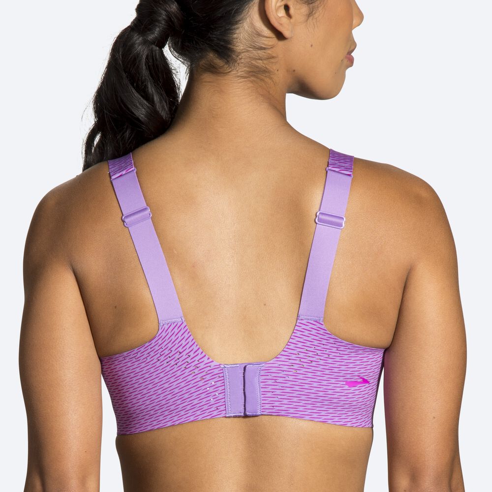 Women's Brooks Dare Scoopback Run Bra Sports Bras Purple | USA69820