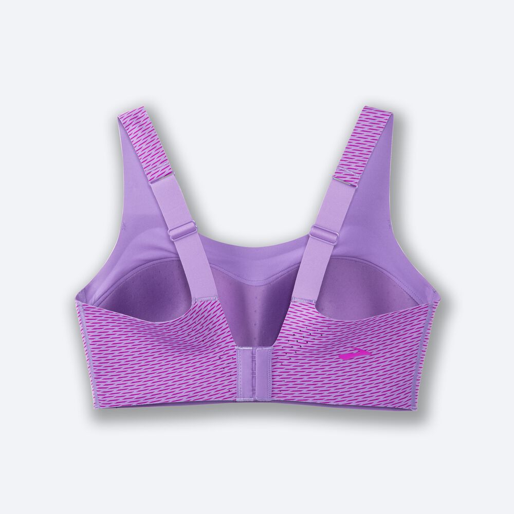 Women's Brooks Dare Scoopback Run Bra Sports Bras Purple | USA69820