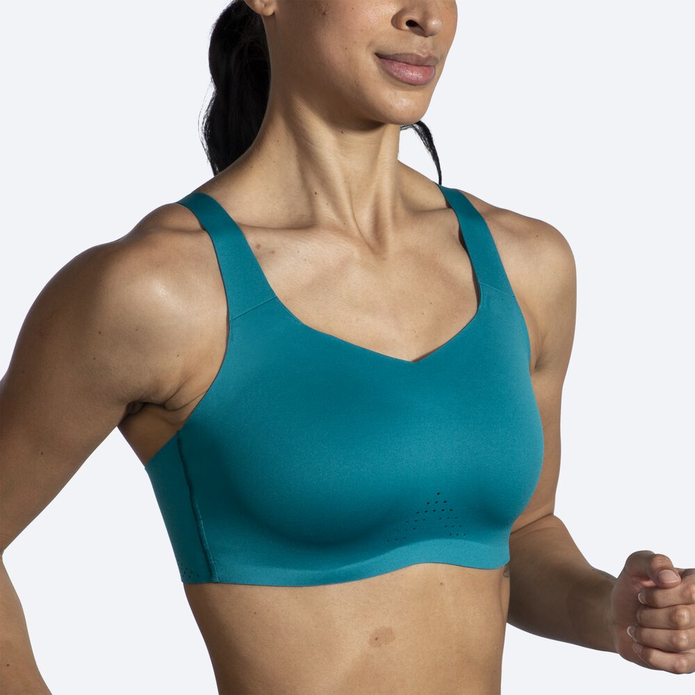 Women's Brooks Dare Underwire Run Bra Sports Bras Green | USA03186