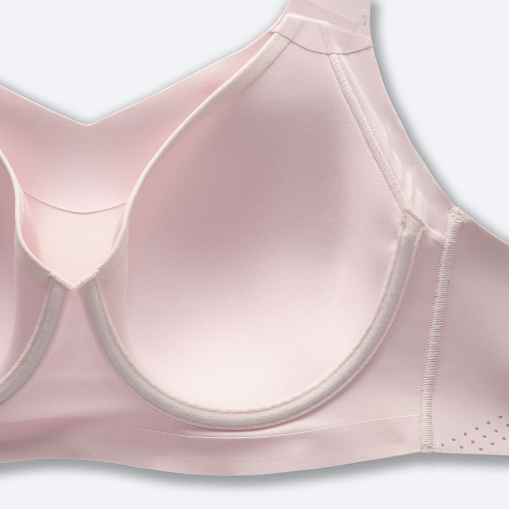 Women's Brooks Dare Underwire Run Bra Sports Bras Rose | USA63804