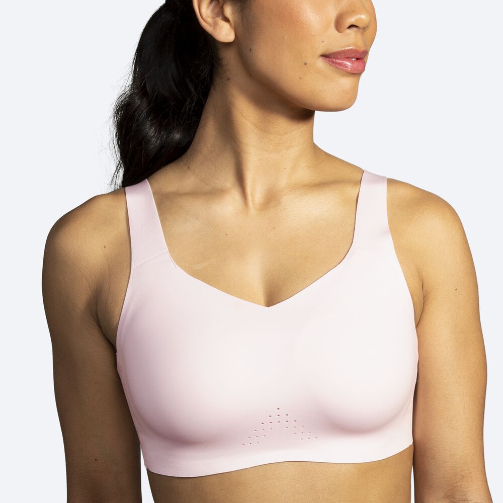 Women's Brooks Dare Underwire Run Bra Sports Bras Rose | USA63804