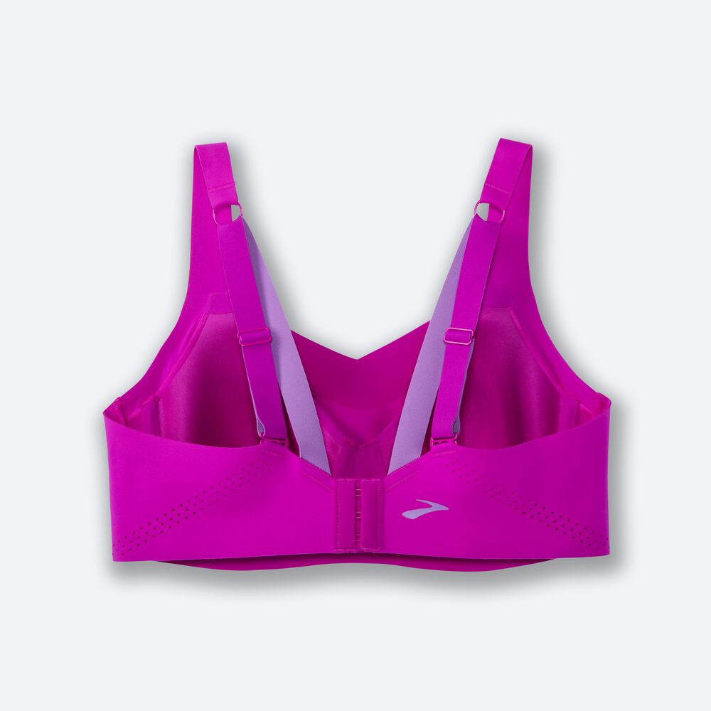 Women's Brooks Dare Underwire Run Bra Sports Bras Pink/Purple | USA92184