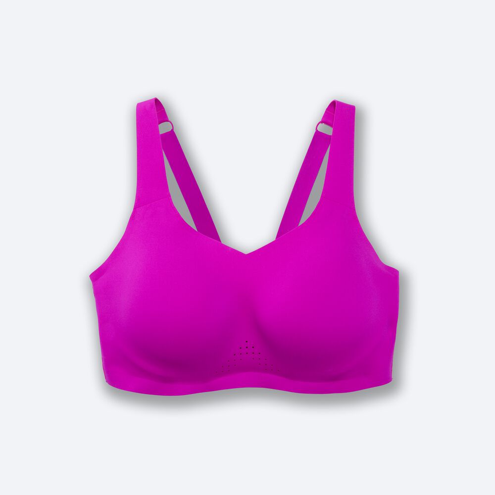 Women\'s Brooks Dare Underwire Run Bra Sports Bras Pink/Purple | USA92184