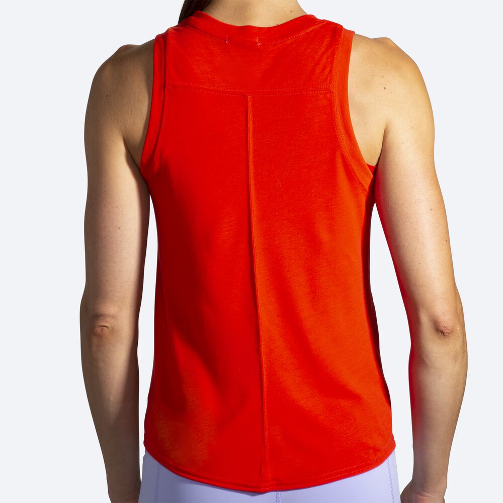 Women's Brooks Distance Graphic Tanks Red | USA06534