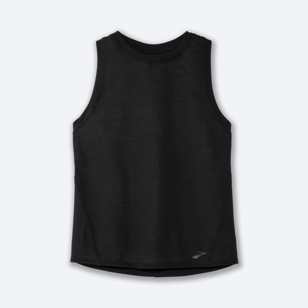 Women\'s Brooks Distance Tanks Black | USA36897