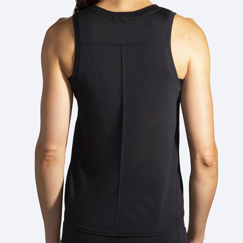 Women's Brooks Distance Tanks Black | USA52637