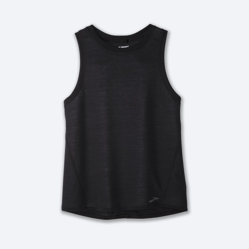 Women\'s Brooks Distance Tanks Black | USA52637