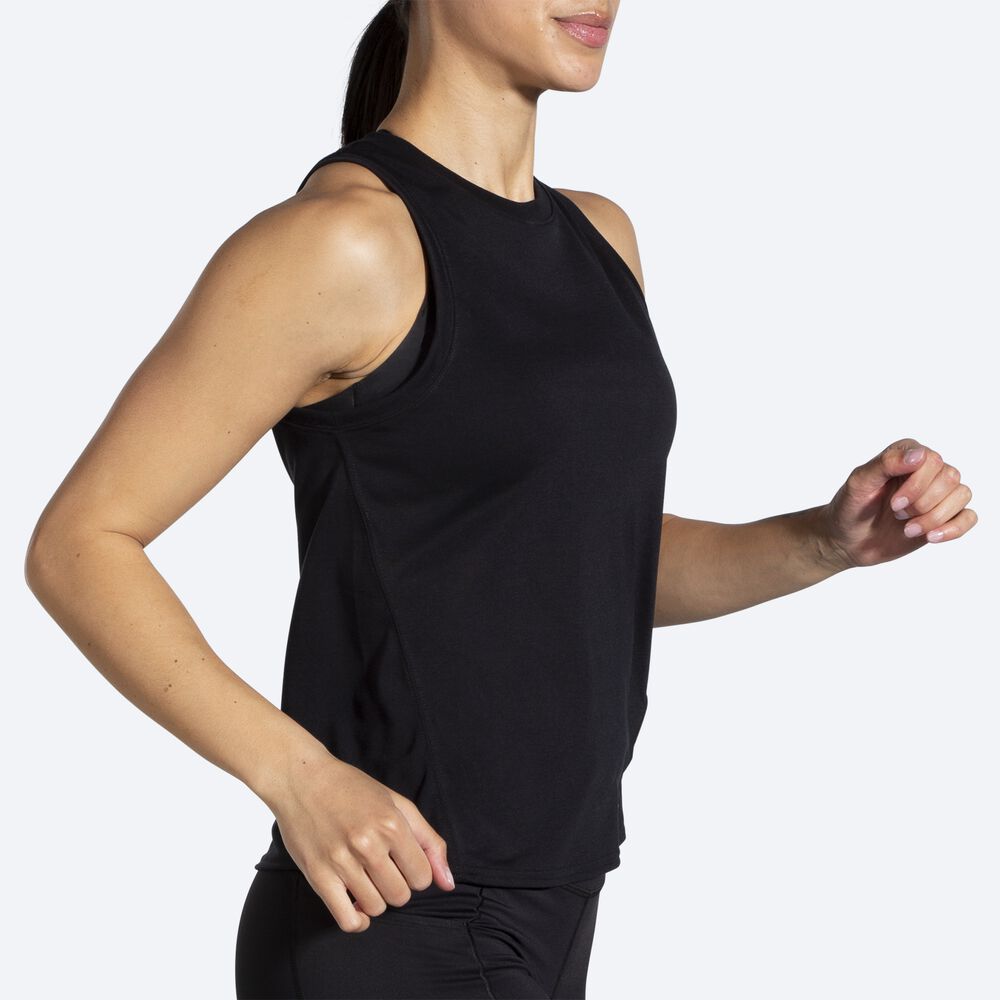 Women's Brooks Distance Tanks Black | USA91023